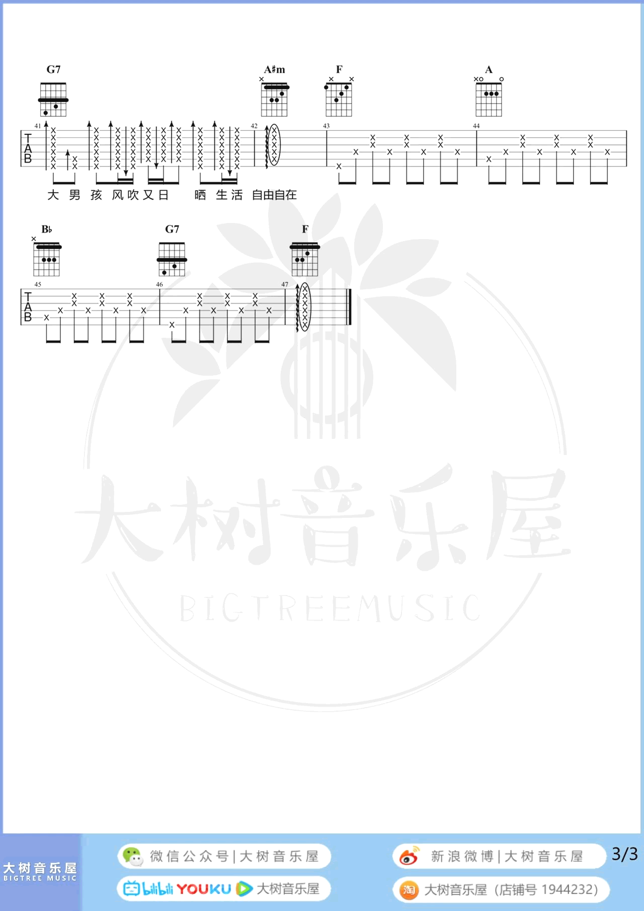 戴佩妮-你要的爱吉他谱-弹唱教学-3