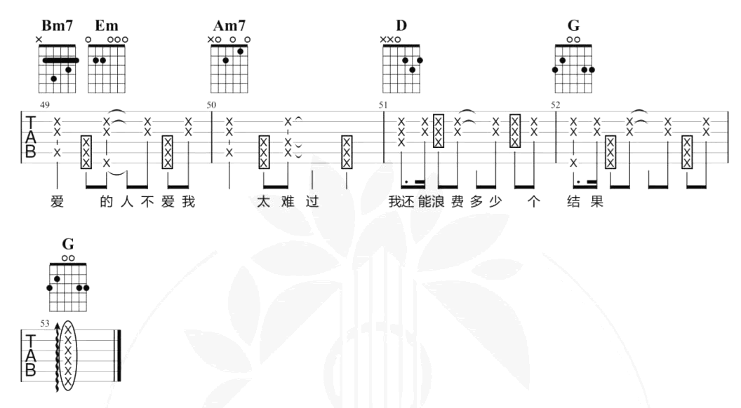 品冠《门没锁》吉他谱G调-弹唱教学-4