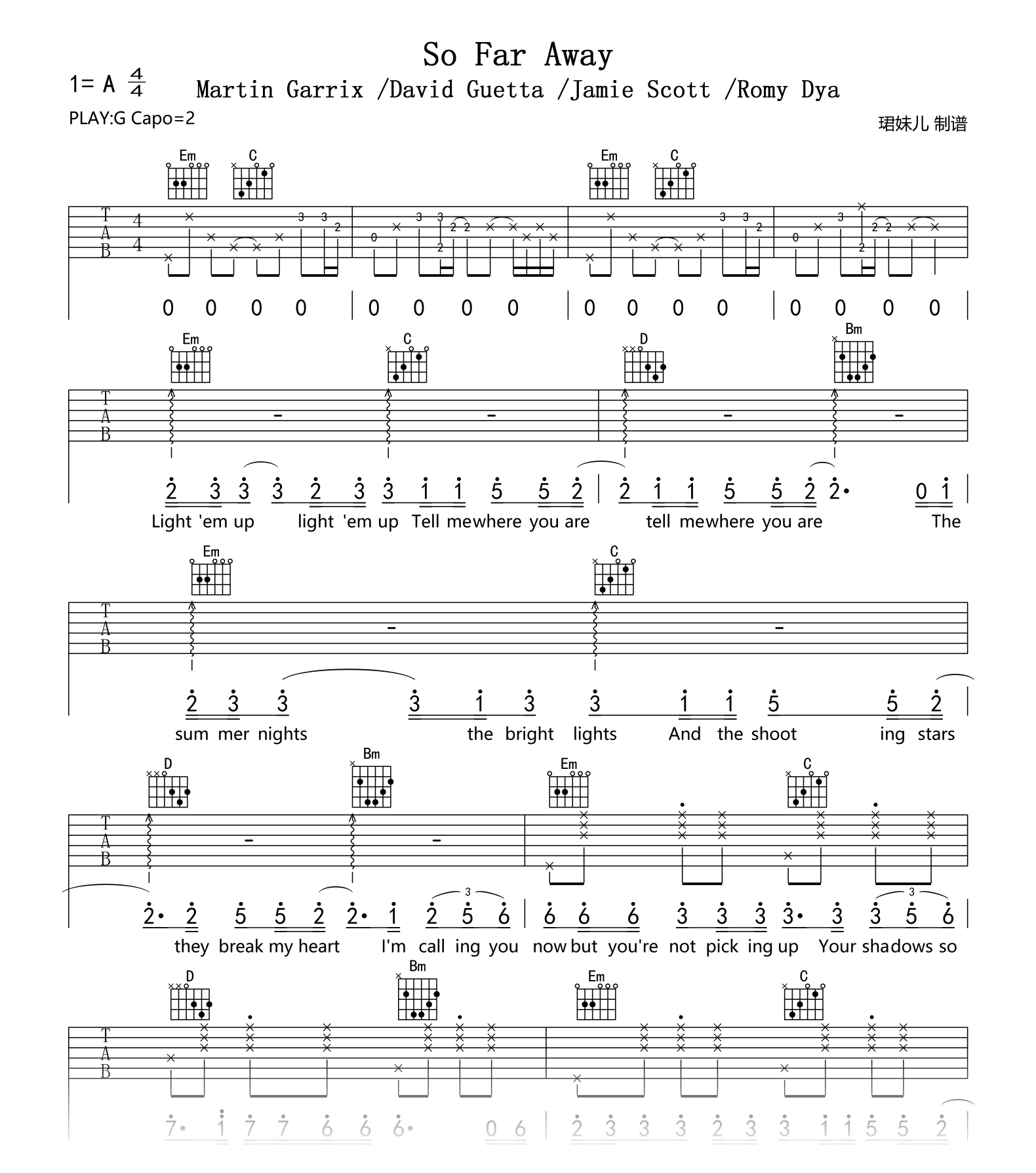 Endless Horizon钢琴谱_班得瑞_C调独奏 - 吉他世界