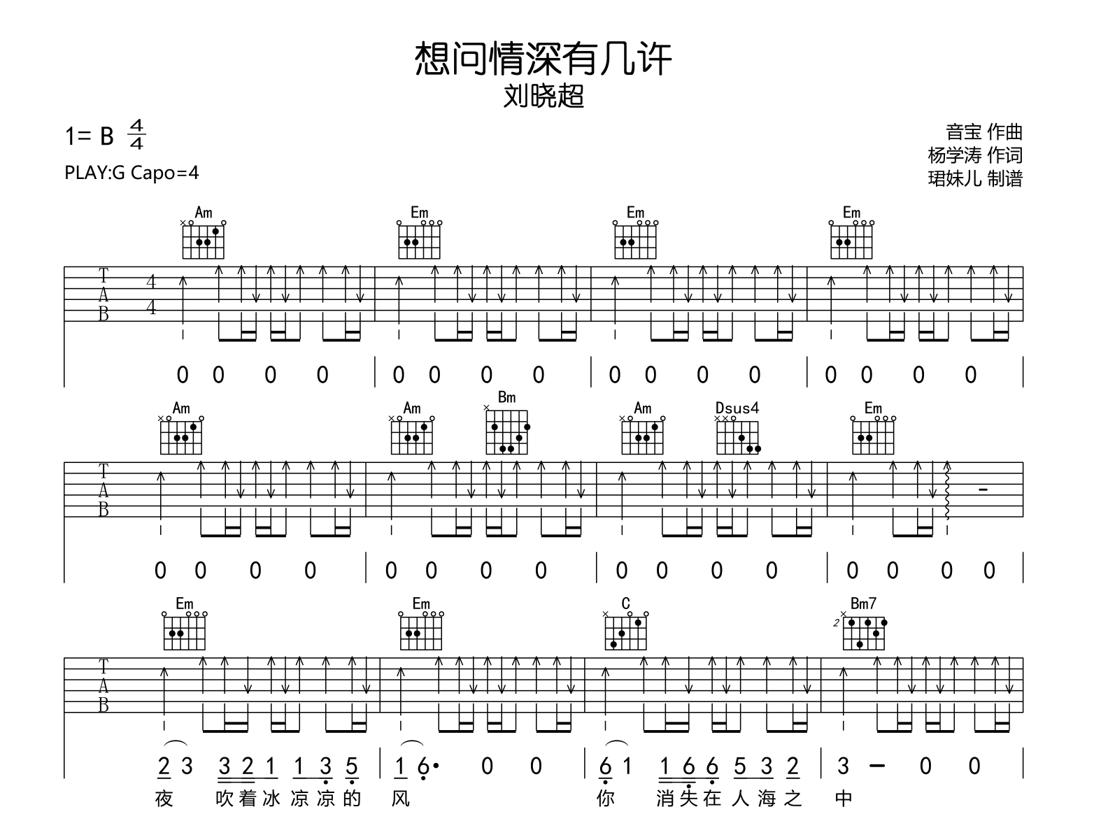 几许风雨 (Live)吉他谱_陈奕迅_F调弹唱92%现场版 - 吉他世界