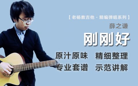刚刚好吉他谱_薛之谦_C调原版精编_弹唱示范+教学视频