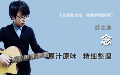 念吉他谱_薛之谦《念》G调原版_精编弹唱六线谱