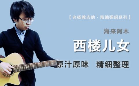 西楼儿女吉他谱_海来阿木_G调精编_高清弹唱谱