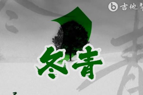 冬青吉他谱_30年前50年后_C调弹唱谱_高清版